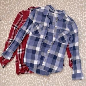 JUST THE BLUE FLANNEL AE!